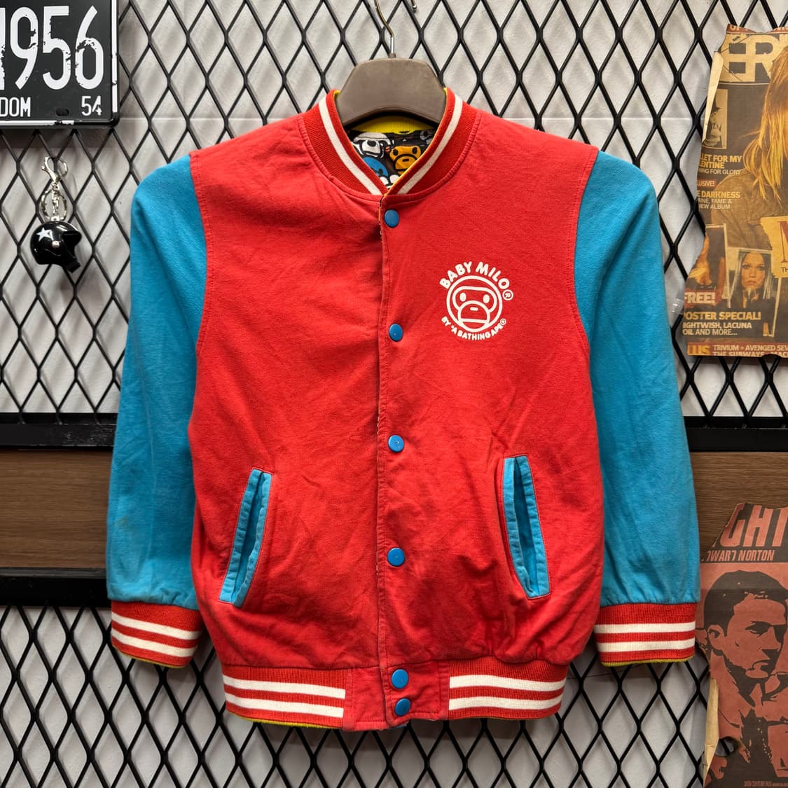 베이프 키즈 마일로 리버시블 바시티자켓 애니멀 사파리 포인트 상품이미지3