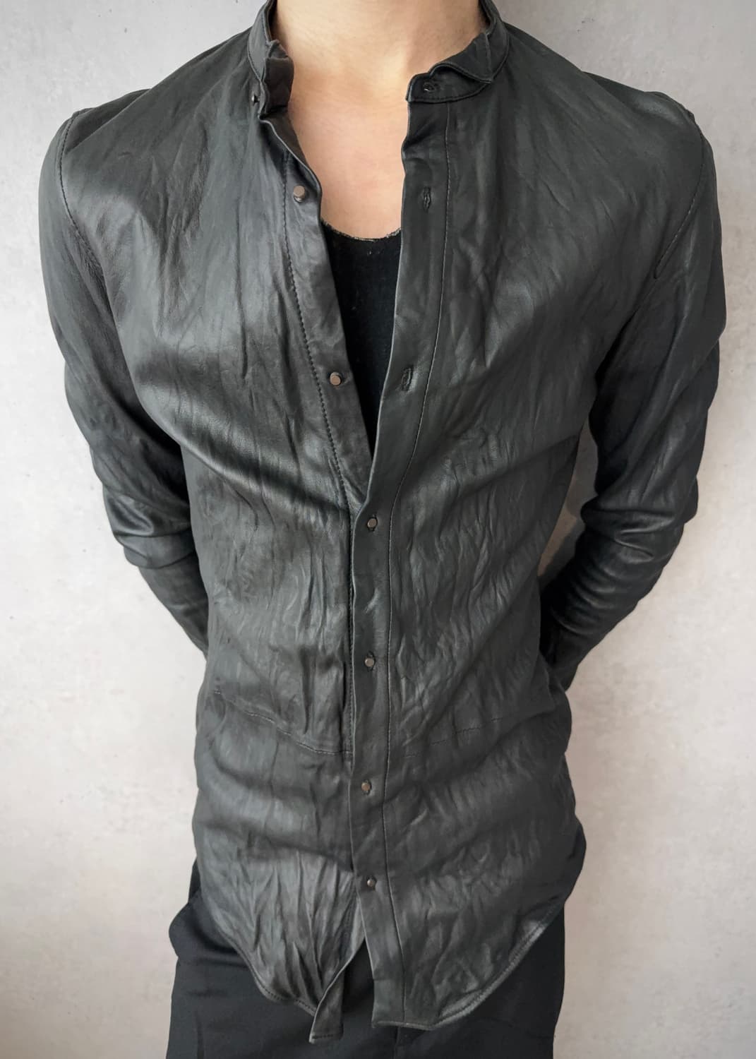 Julius leather shirt jacket 상품이미지7