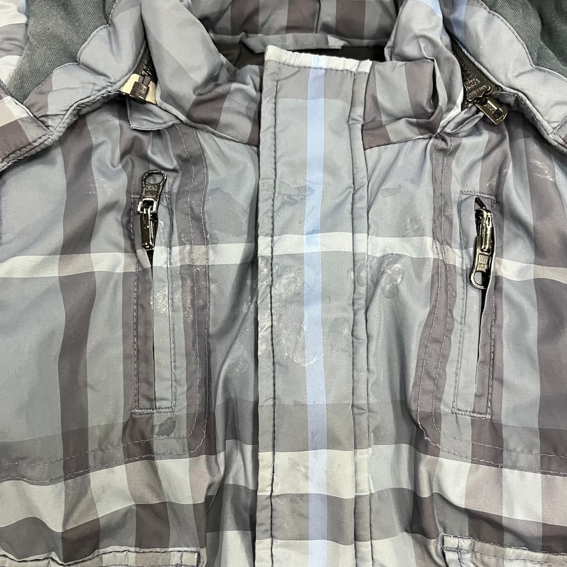 3Y 버버리 키즈 체크 후드 패딩 0224M 상품이미지8