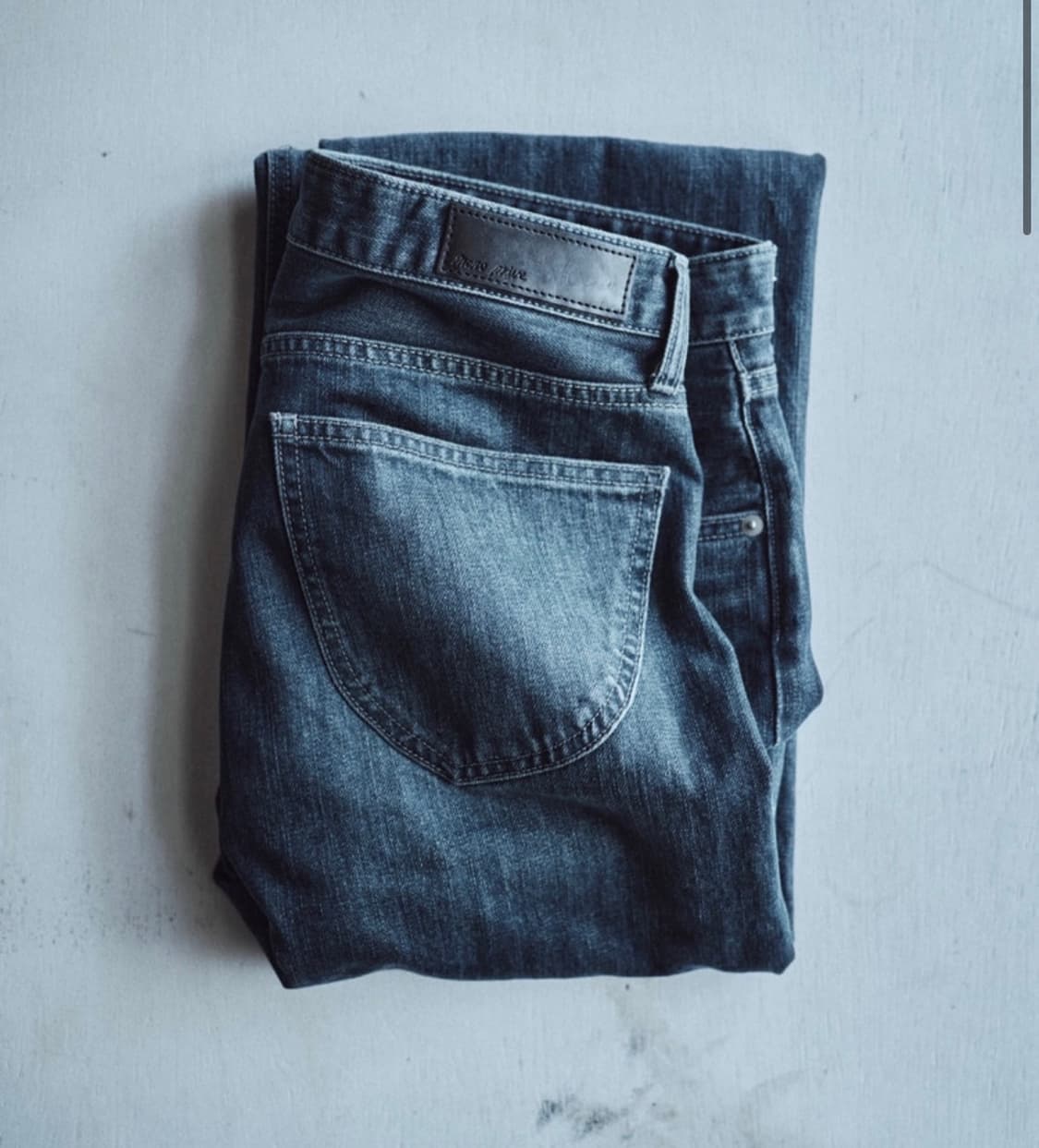 모노프리베 텍스쳐 데님 팬츠 상품이미지1