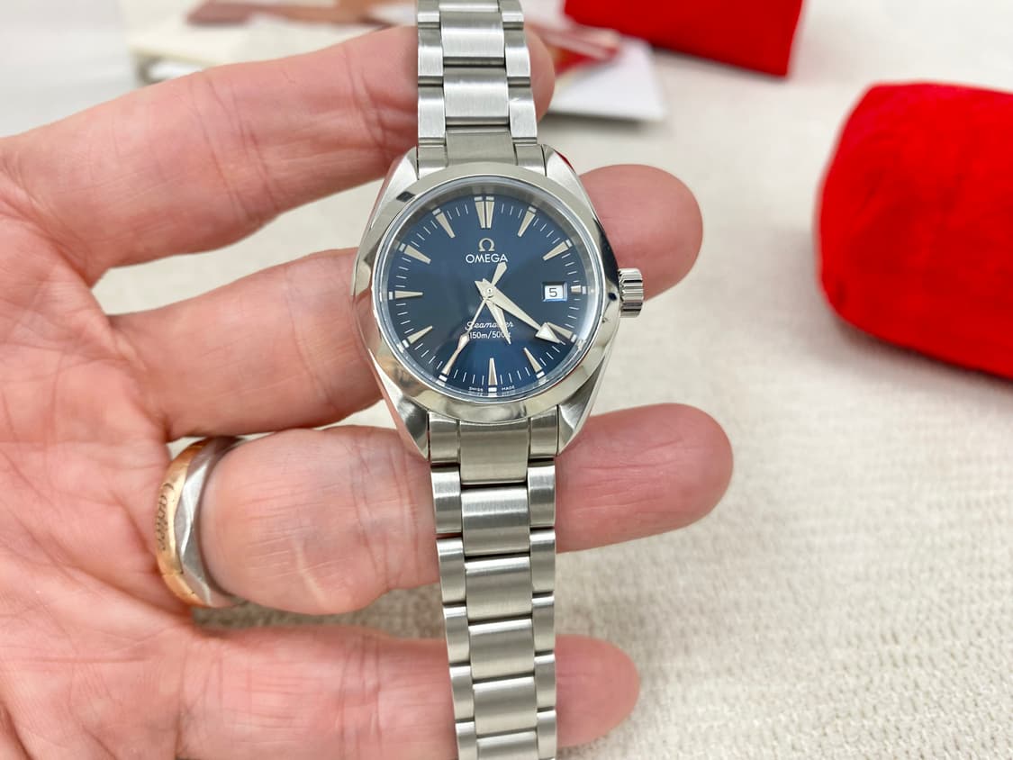 오메가 아쿠아테라 여성용 29mm 청판 쿼츠 2577.80 스틸 상품이미지3