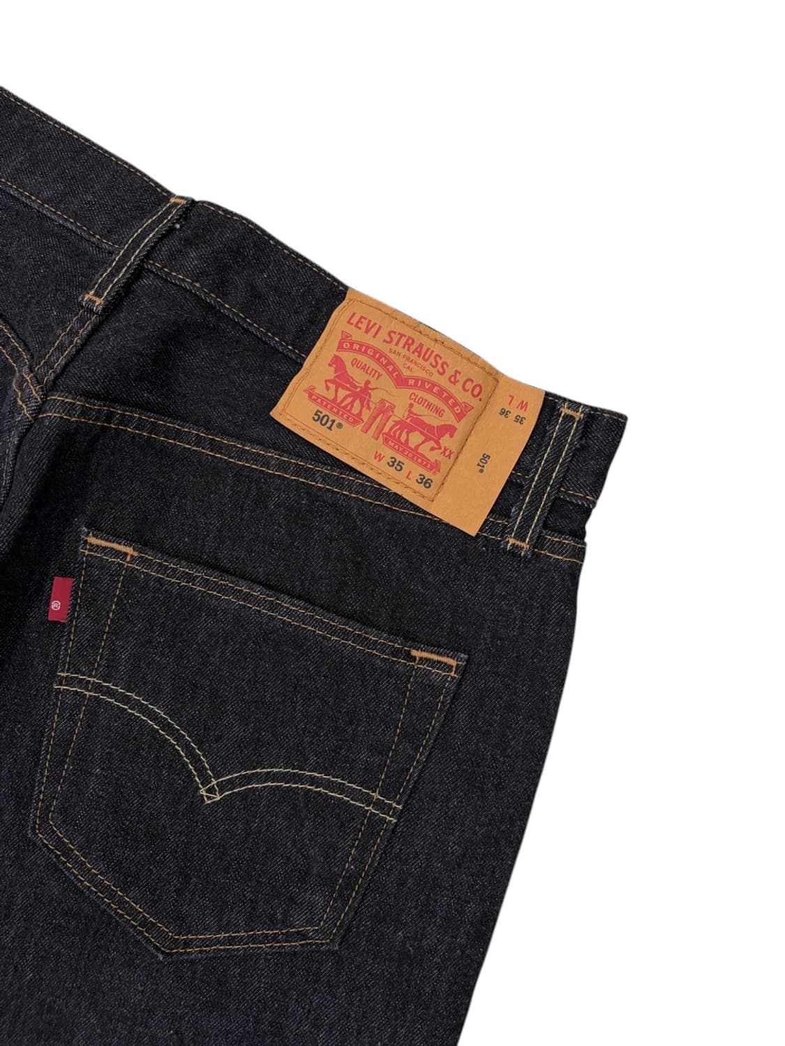 리바이스 501 블랙 흑청데님 (35)  상품이미지6