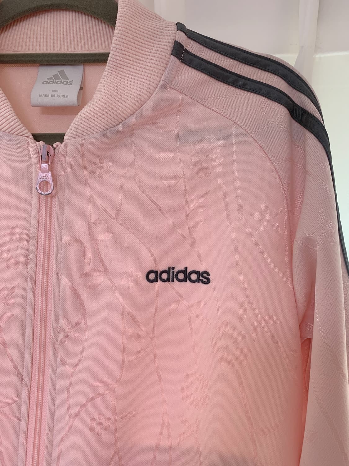 아디다스 회색트랙배색 핑크 져지 상품이미지5