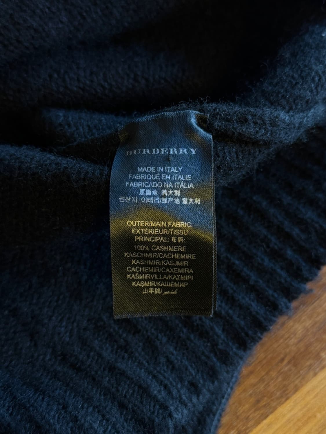 버버리 프로섬 캐시미어 니트 남 100 여 66~77 상품이미지5