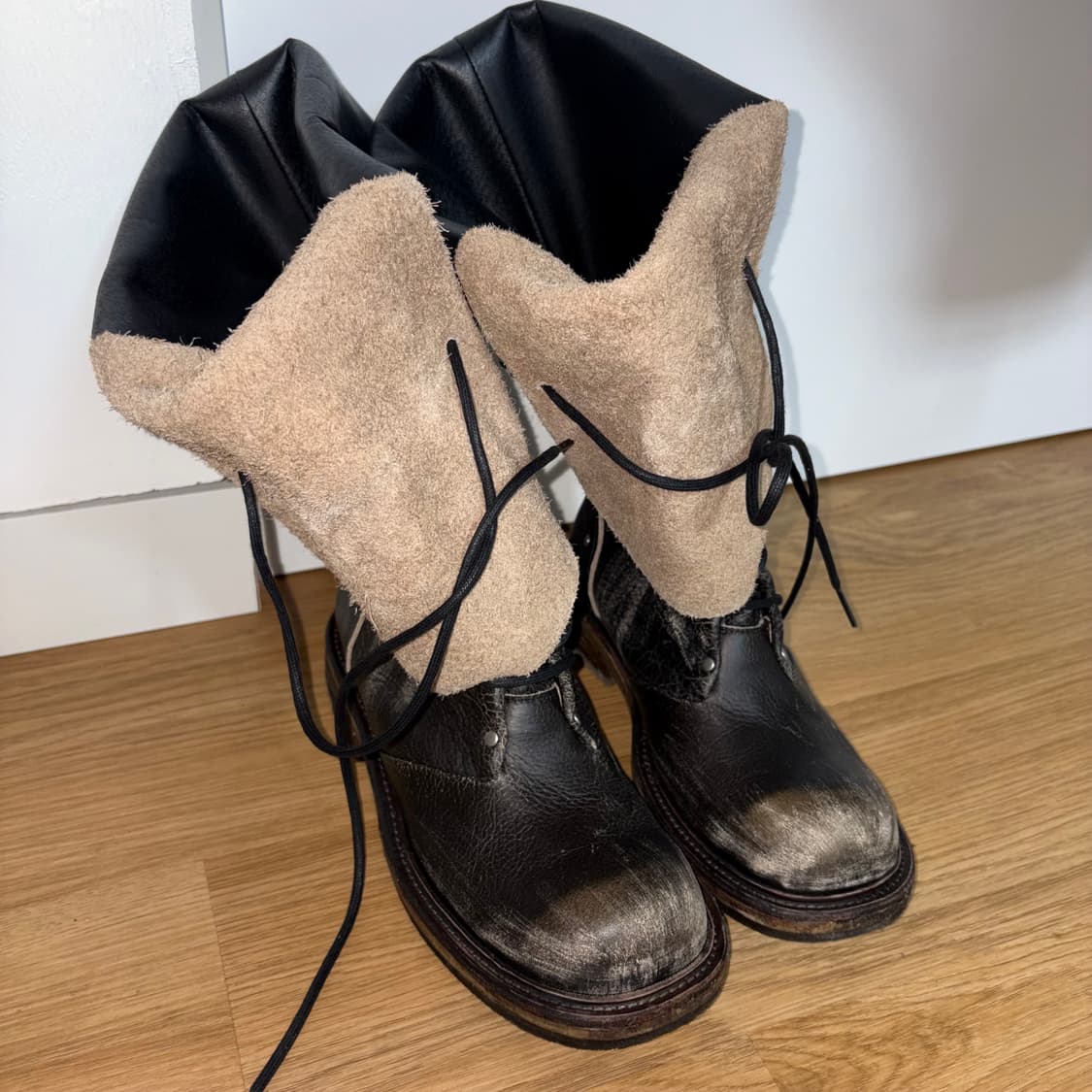 네거티브쓰리 폴디드 레이스업 롱 부츠 250 상품이미지2