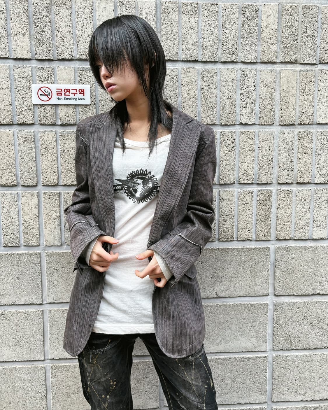 토네이도 마트 도트 스트라이프 웨스턴 블레이저 상품이미지5