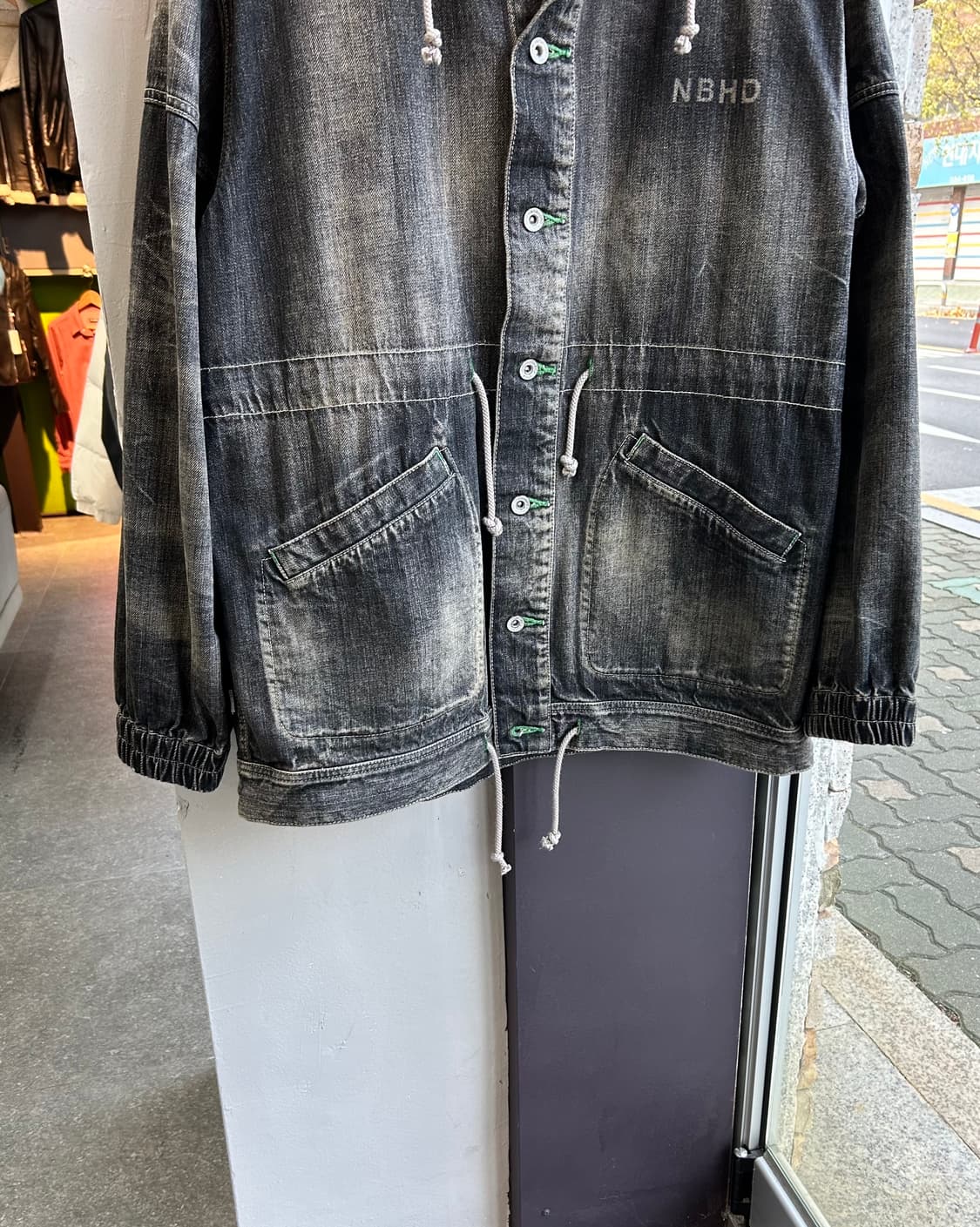 M/ 네이버후드 워시드 후디 청자켓 상품이미지4