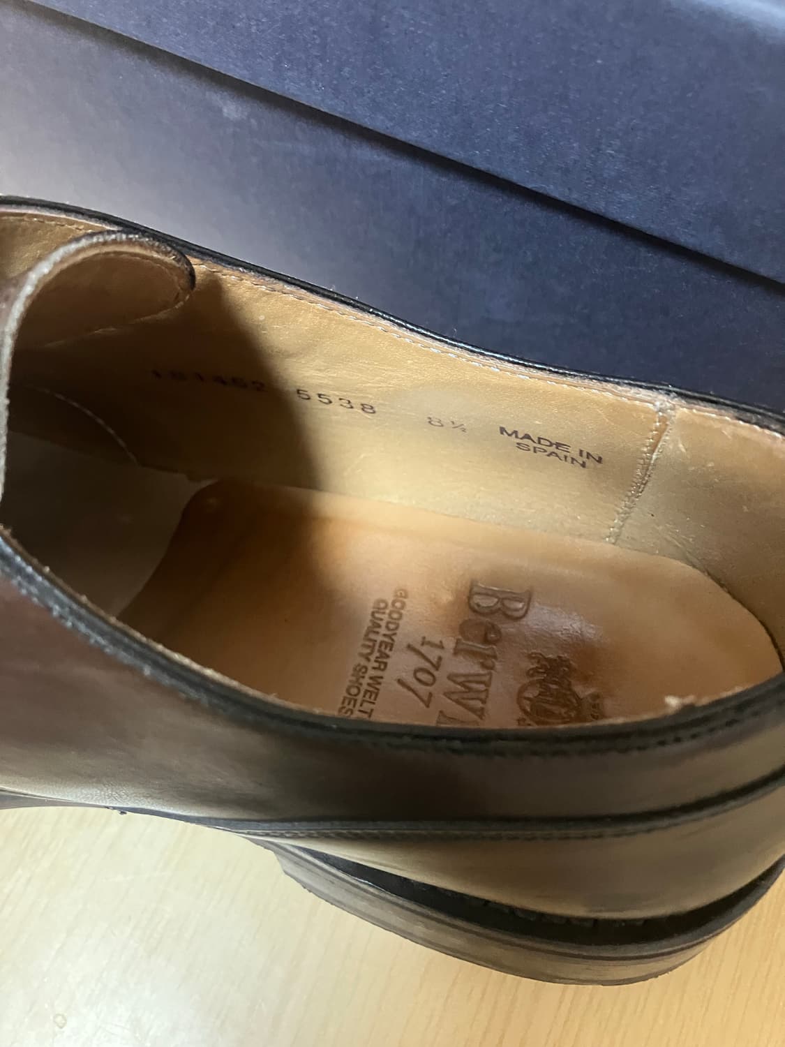 버윅 더비 슈즈 5538 다크브라운 8.5(275mm) 상품이미지3