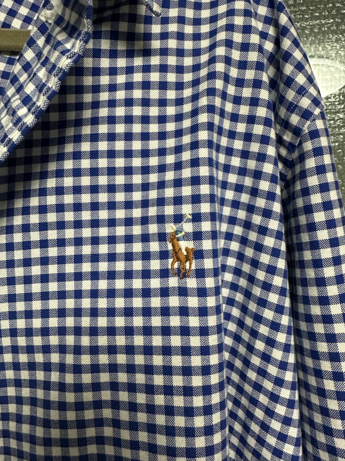 폴로 옥스포드 체크 셔츠 XL 상품이미지6