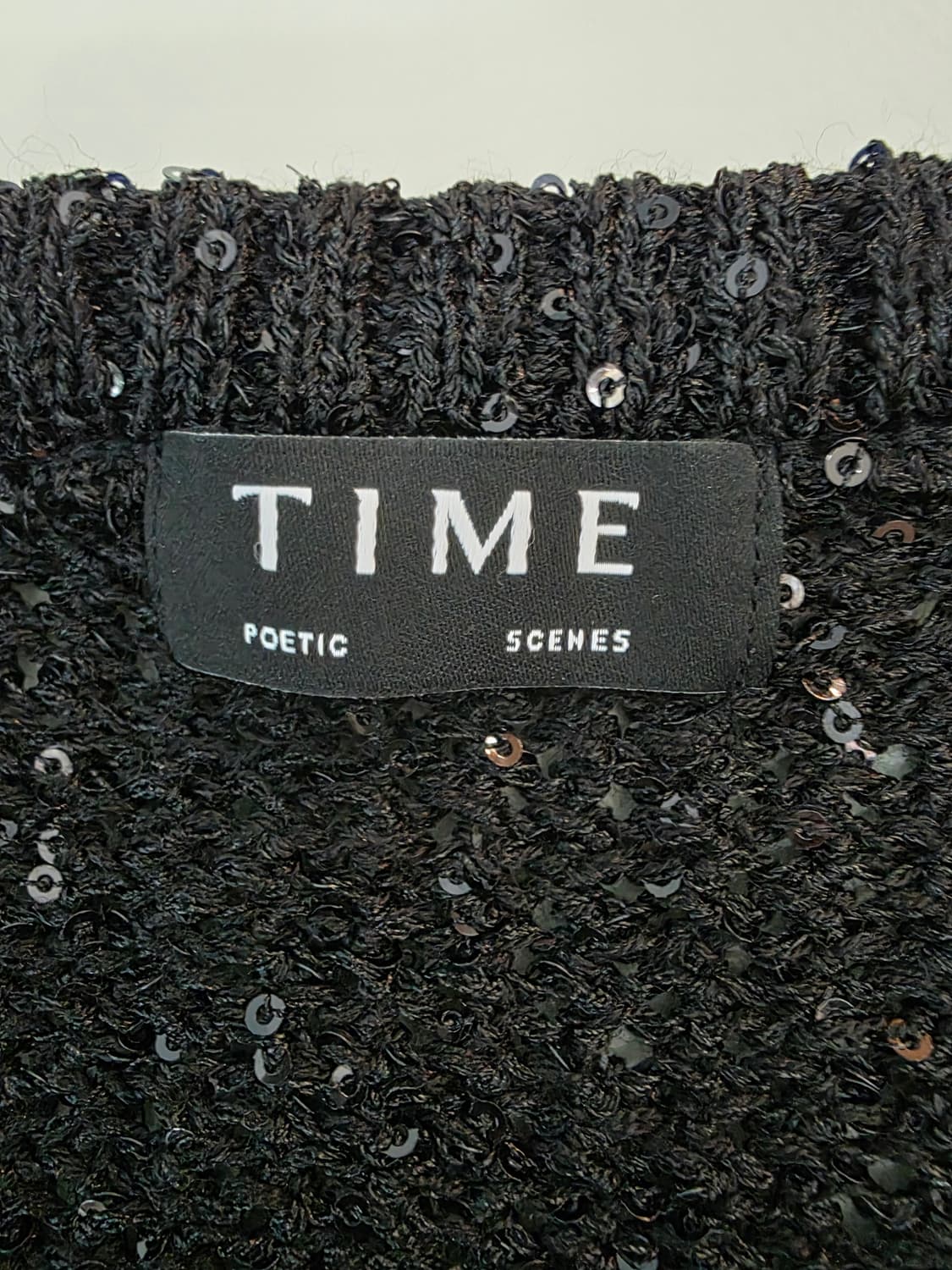 TIME 타임 울 블렌드 시퀸 볼레로 가디건 F 상품이미지7