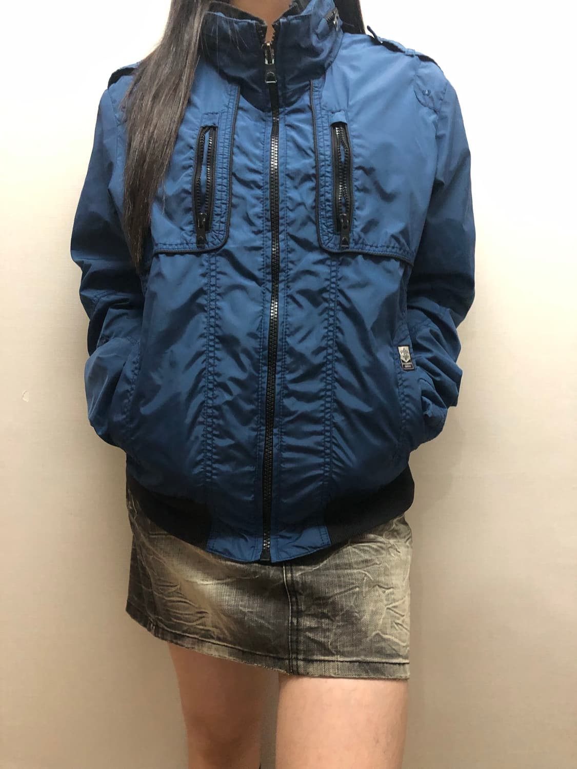 빈티지 버커루 블루 펑크 점퍼 상품이미지5