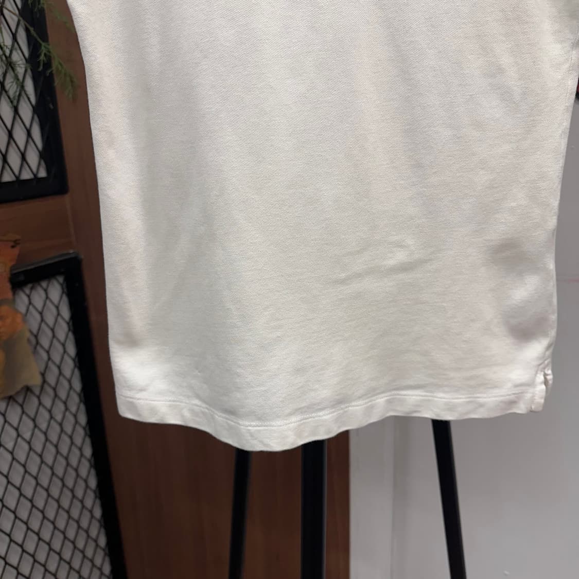 Giodano, Red Logo White PK Shirt 상품이미지4