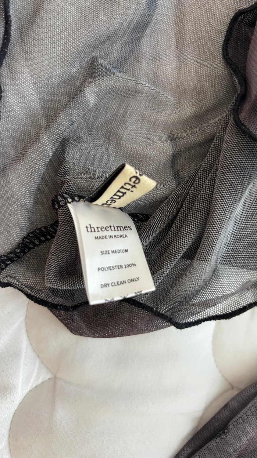 Threetimes 시스루 블라우스 M 상품이미지3