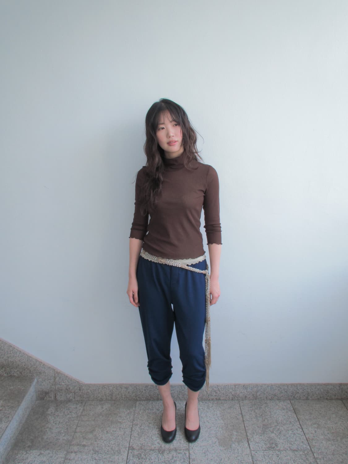 Re-Brelly banding capri pants  상품이미지2