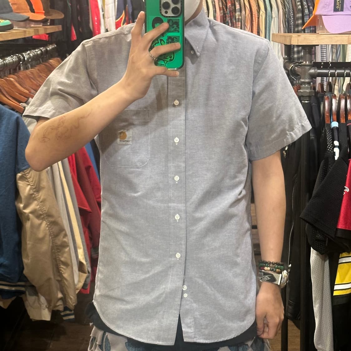 [HI] 칼하트 반팔셔츠 그레이 상품이미지2