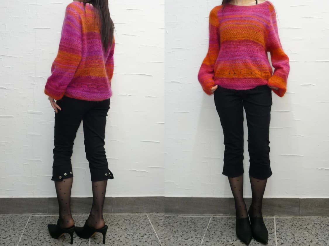 Pink orange balloon knit 상품이미지1
