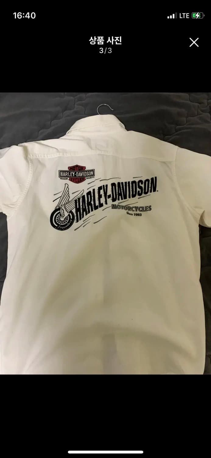 할리데비슨 반팔티 L 상품이미지2