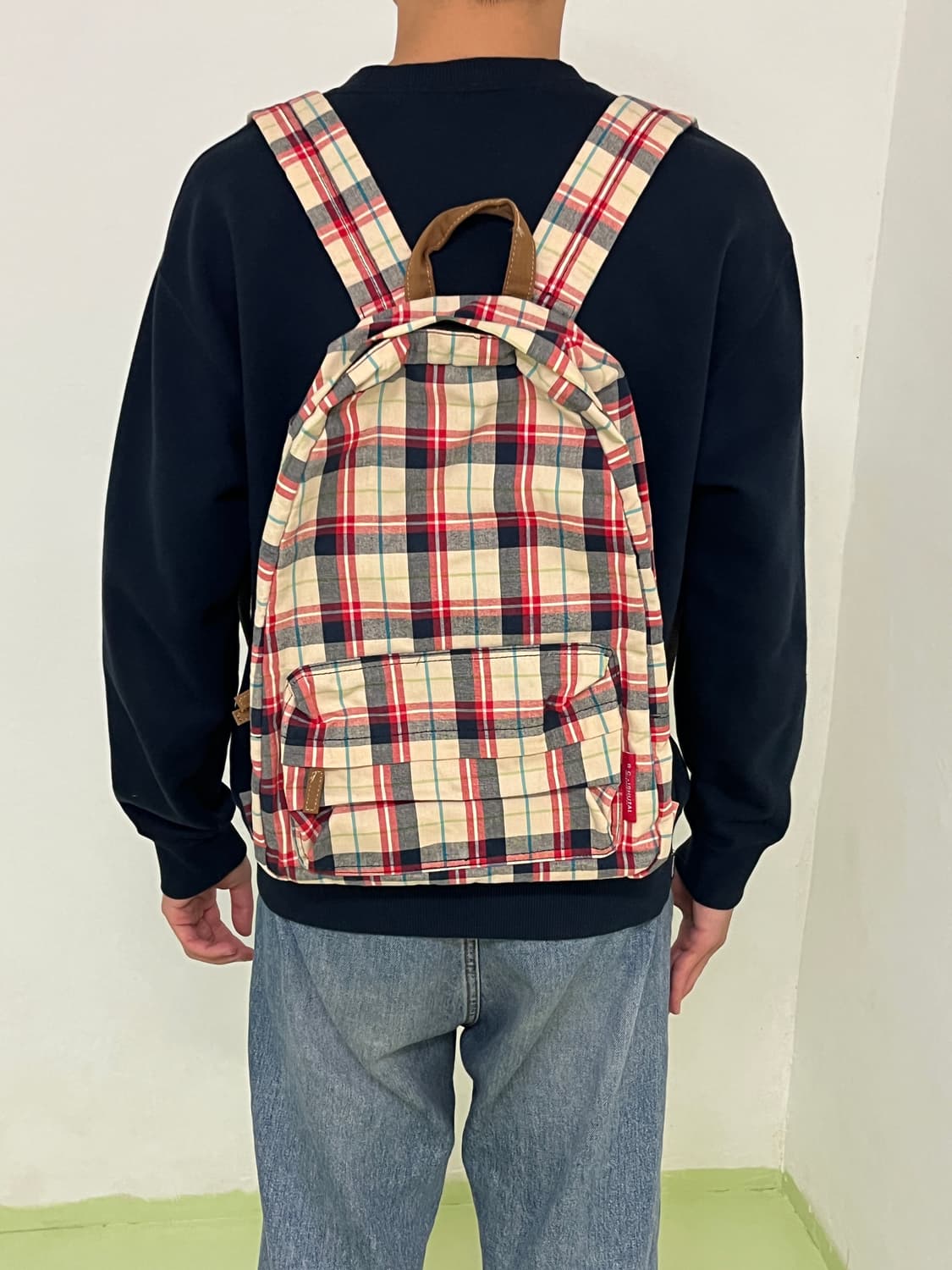 B.C.+ISHUTAL 체크 백팩🍎 상품이미지3