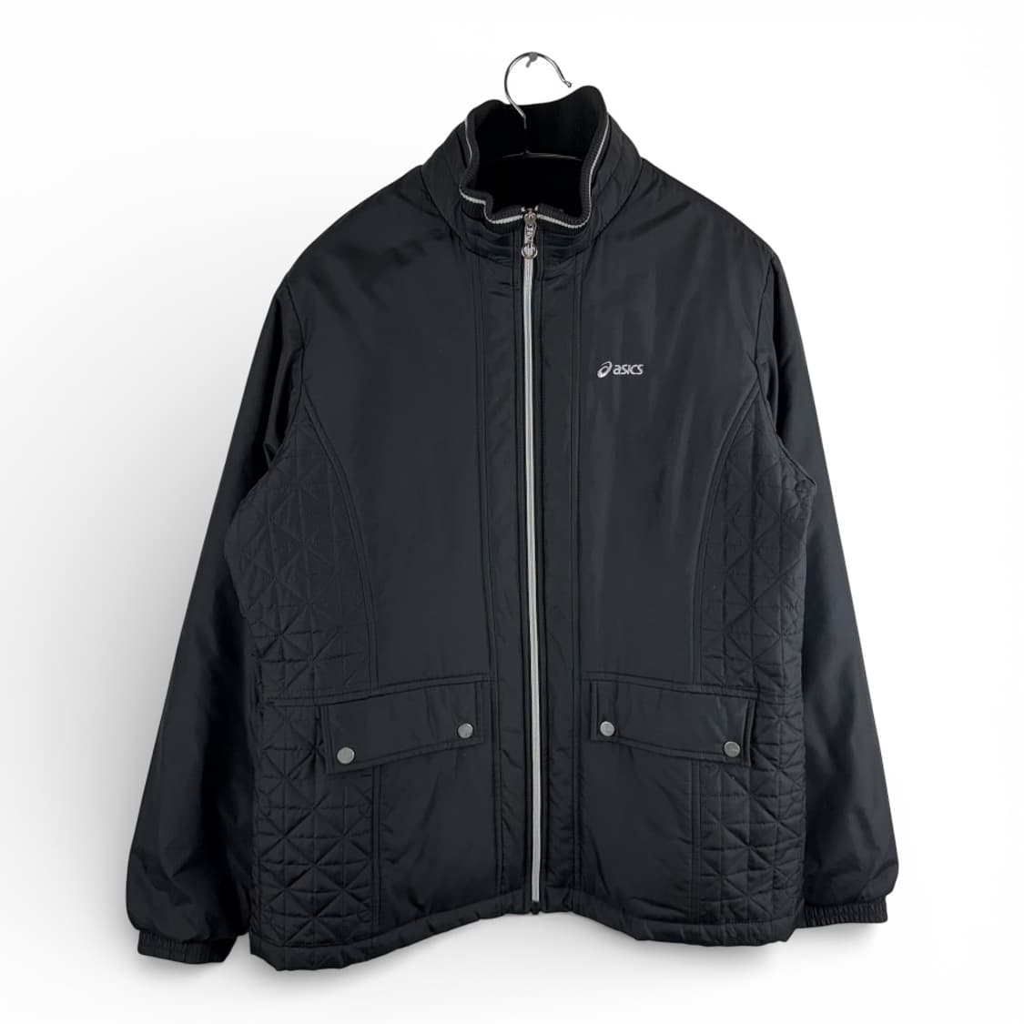 100) 아식스 올드스쿨 퀄팅 자켓 블랙 상품이미지1