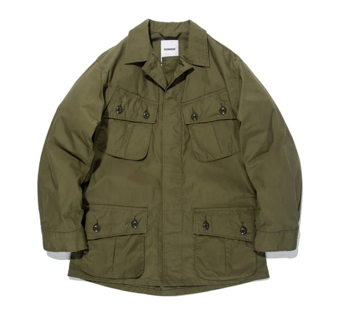 24SS 바우와우 BOWWOW 정글퍼티그 재킷 올리브드랍 L사이즈 상품이미지1