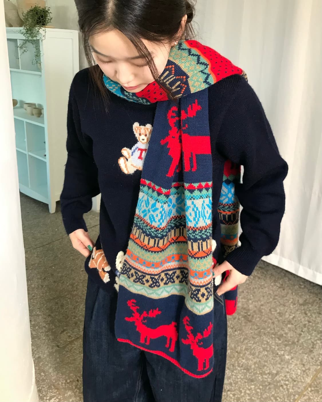 테디베어 니트 상품이미지2