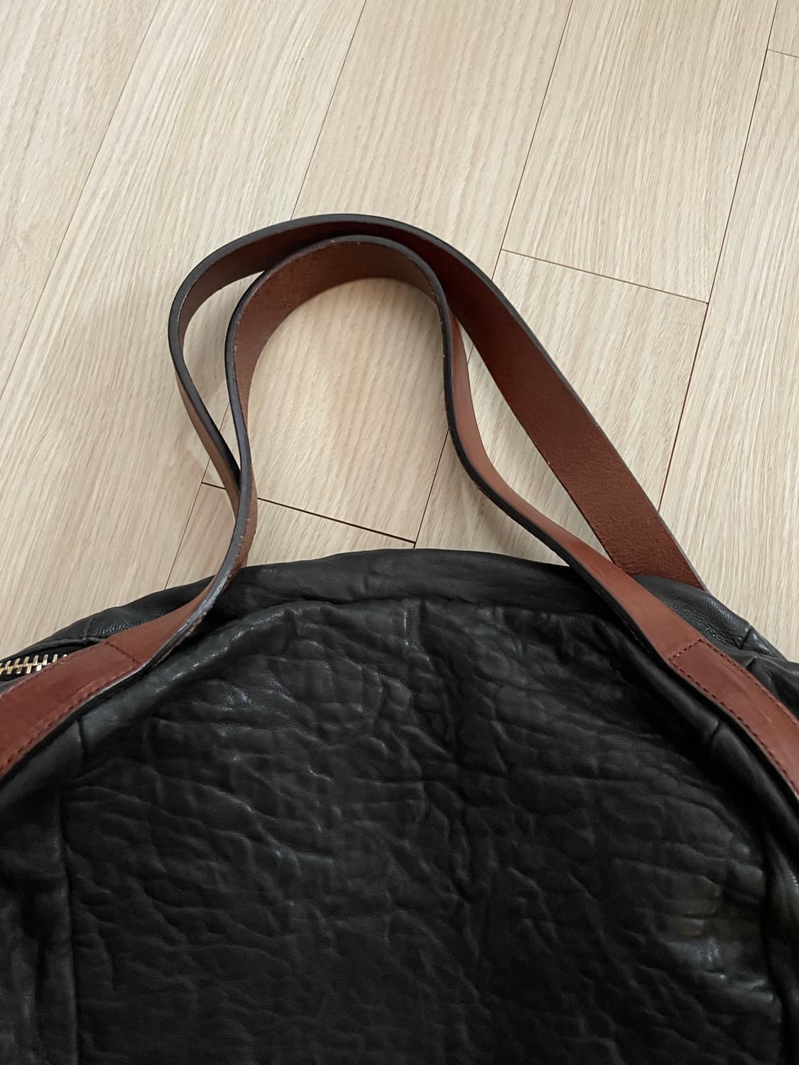 셀린느 풀그레인 레더 숄더백 볼링백 상품이미지4