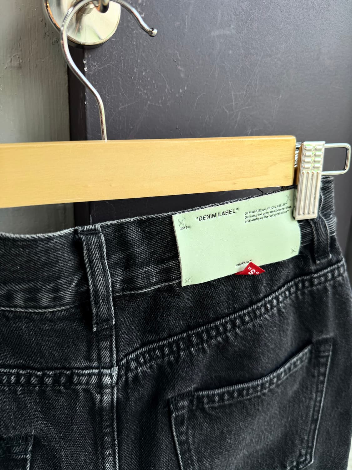 40/ 오프화이트 손나은 러플 데님 스커트 상품이미지9