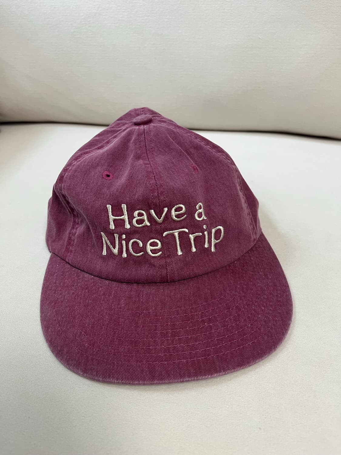 hello sunrise have a nice trip cap 버건디 상품이미지1