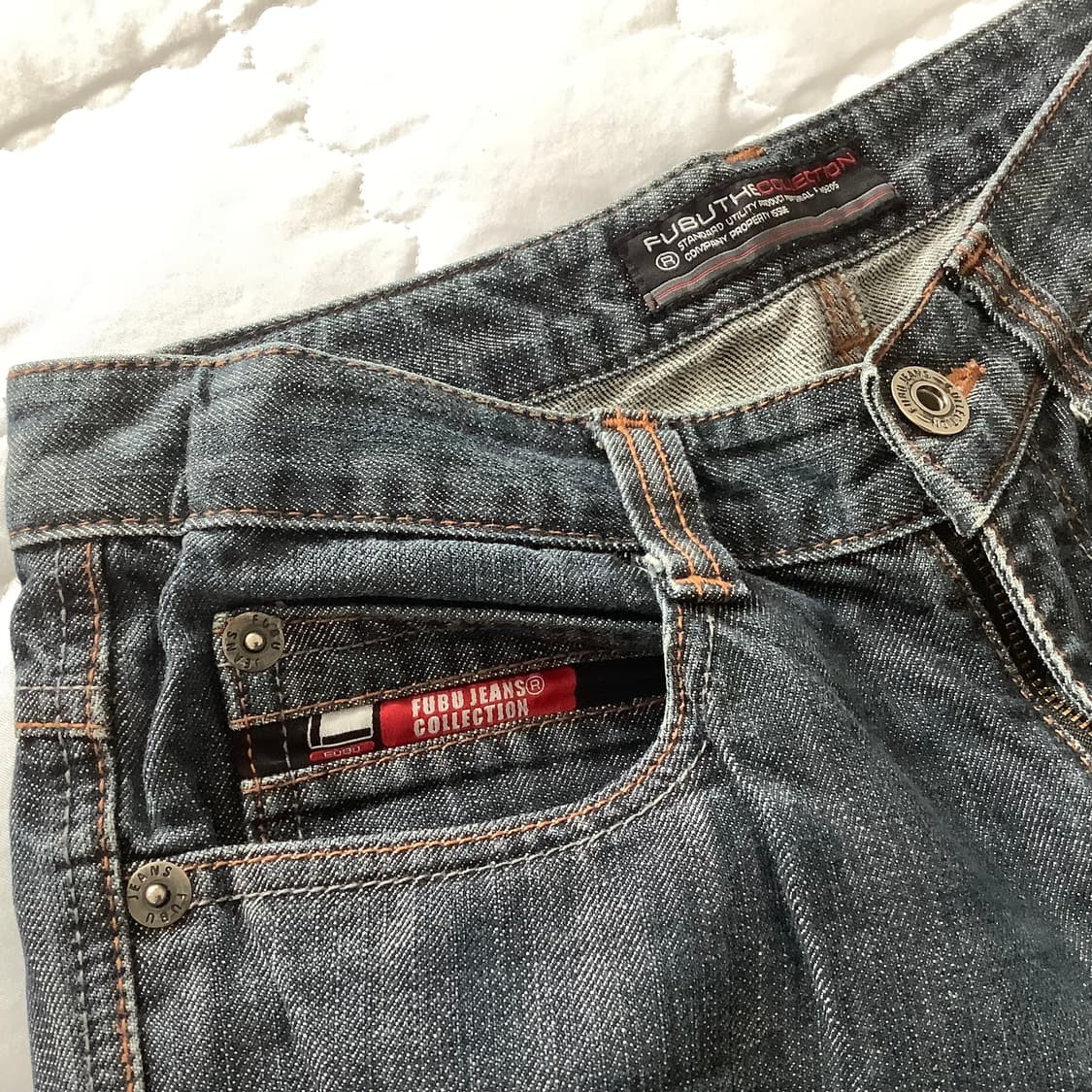 fubu 빈티지 y2k 레이싱 데님 팬츠 상품이미지3