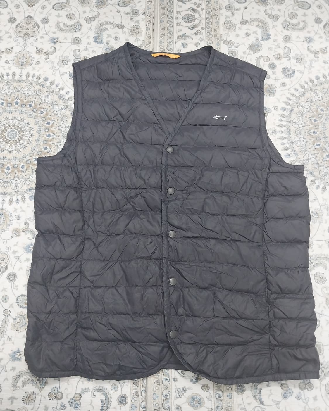 루이까스텔 골프 블랙 구스다운 경량 패딩조끼 95 상품이미지1