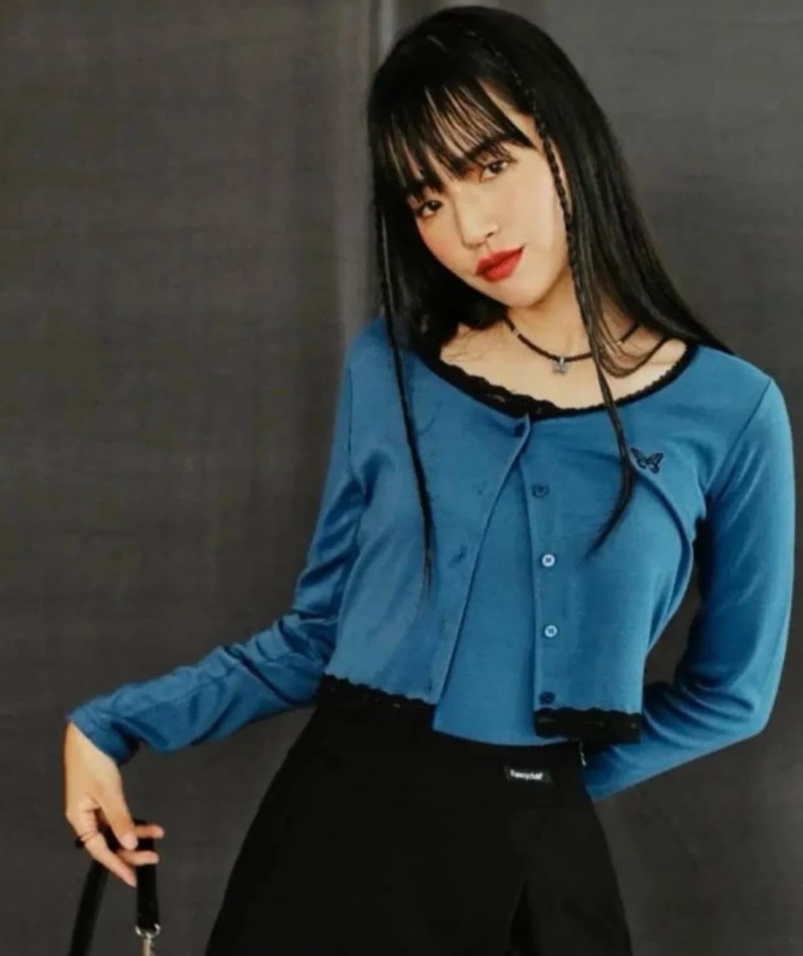 네스티팬시클럽 레이스 가디건 셋업 ( 나시 + 가디건 ) 상품이미지2