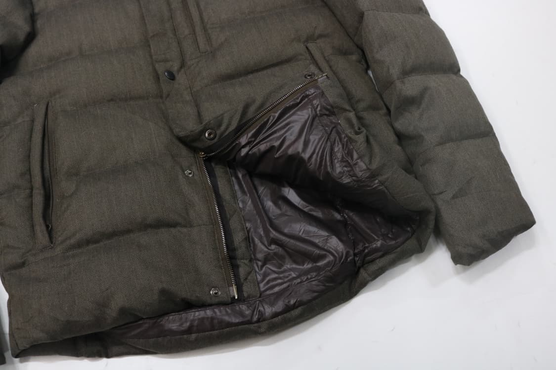 Johnbull 존불 빈티지 헤링본 패턴 덕다운 푸퍼 패딩 (M) 상품이미지4