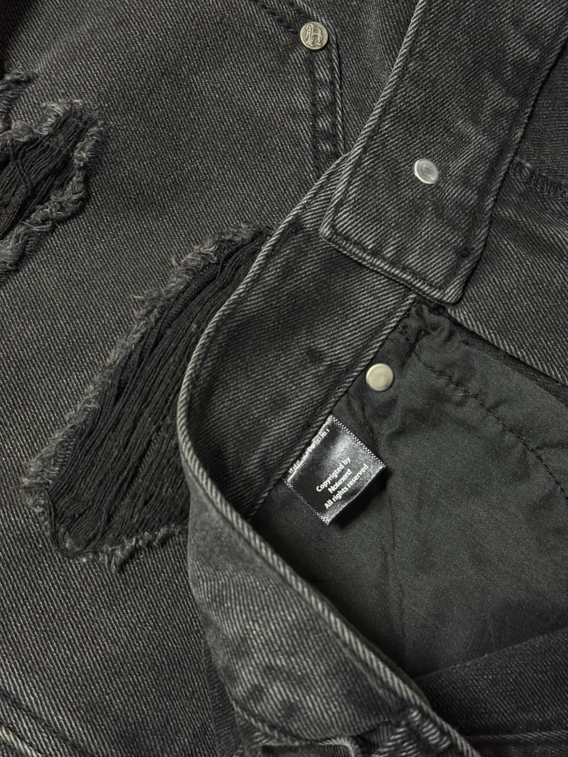 낫포너드 데미지 더블니 데님팬츠 상품이미지7