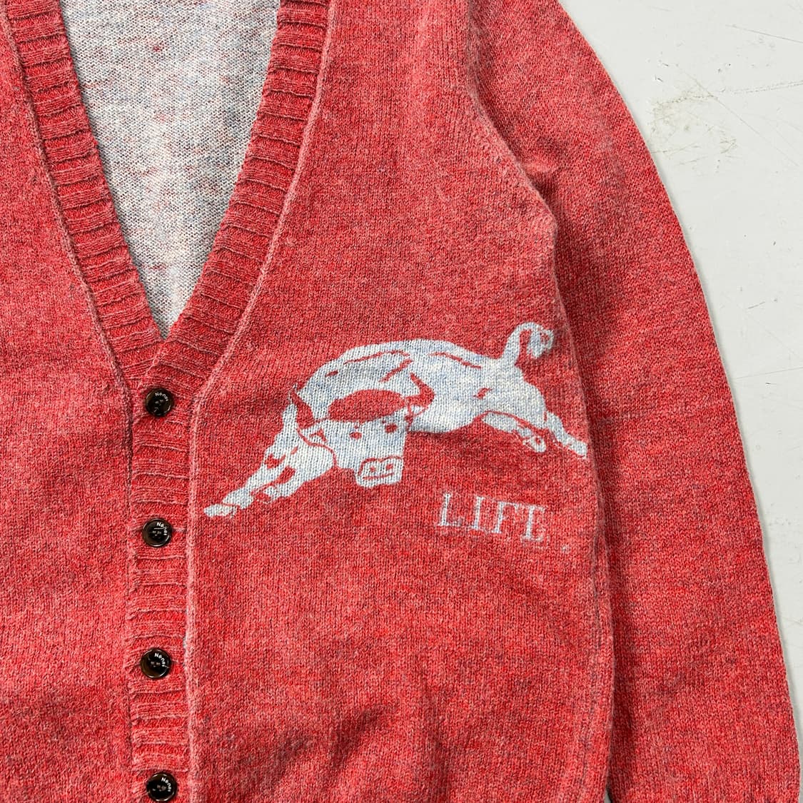 네넷 핑크 울 가디건  상품이미지2