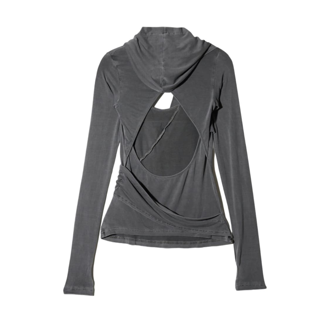 혜인서 후디드 저지 탑 차콜 상품이미지2