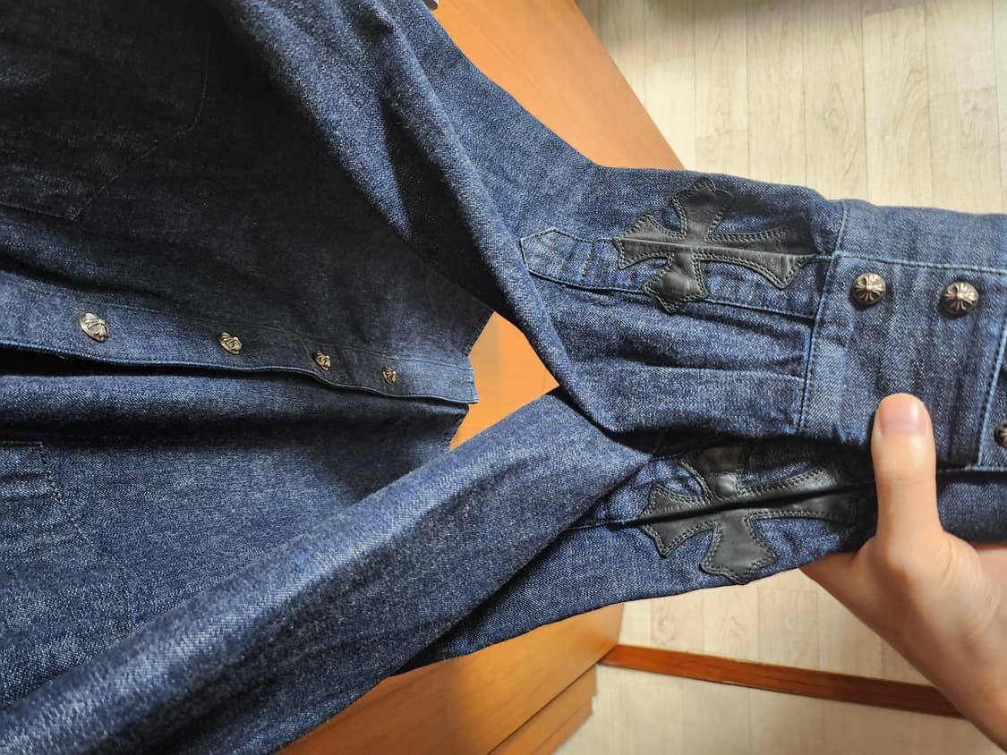 크롬하츠 크로스패치 웨스턴 청셔츠 m 상품이미지2