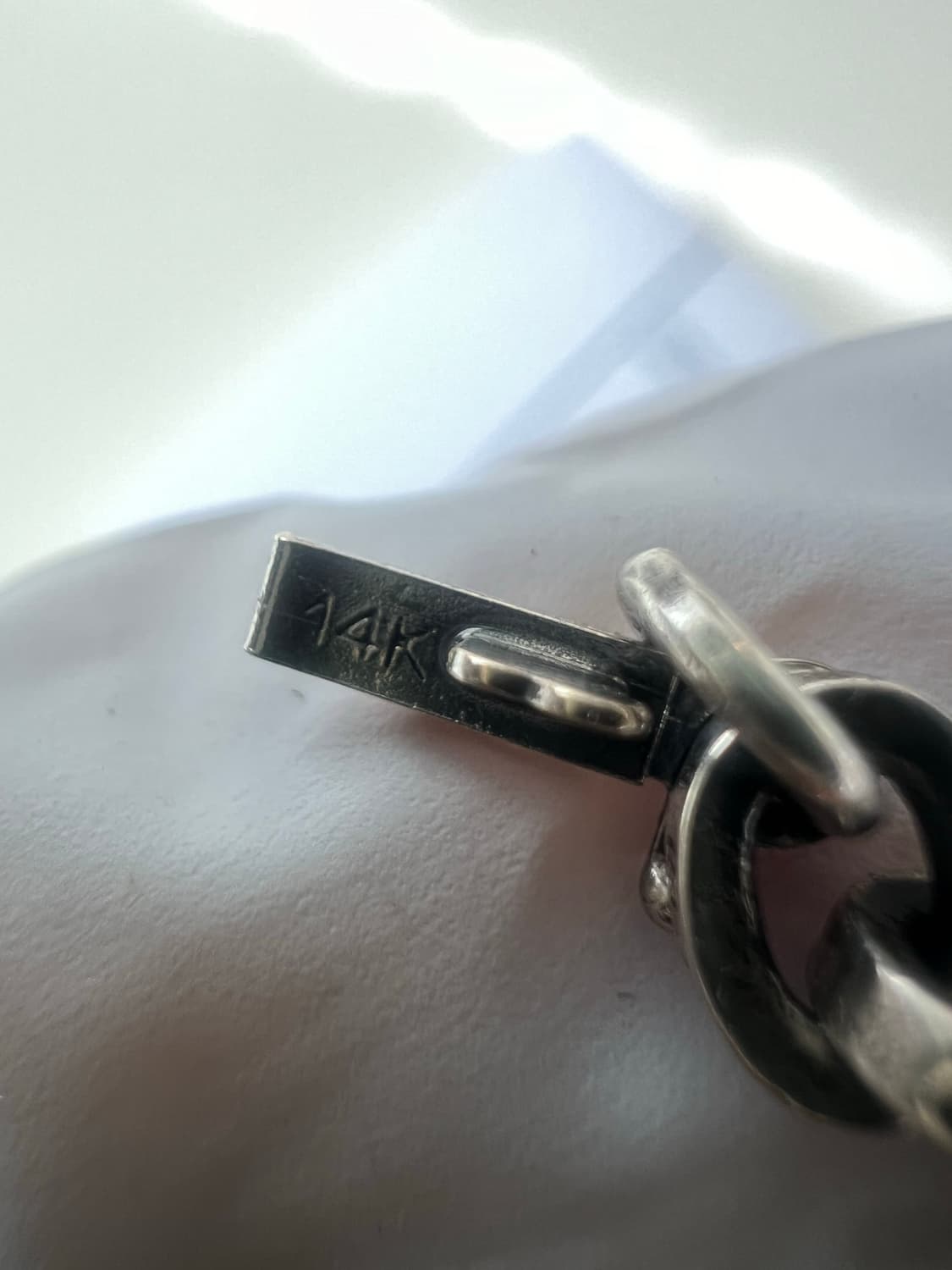 [8인치] 크롬하츠 페이퍼체인 스몰 팔찌 상품이미지5