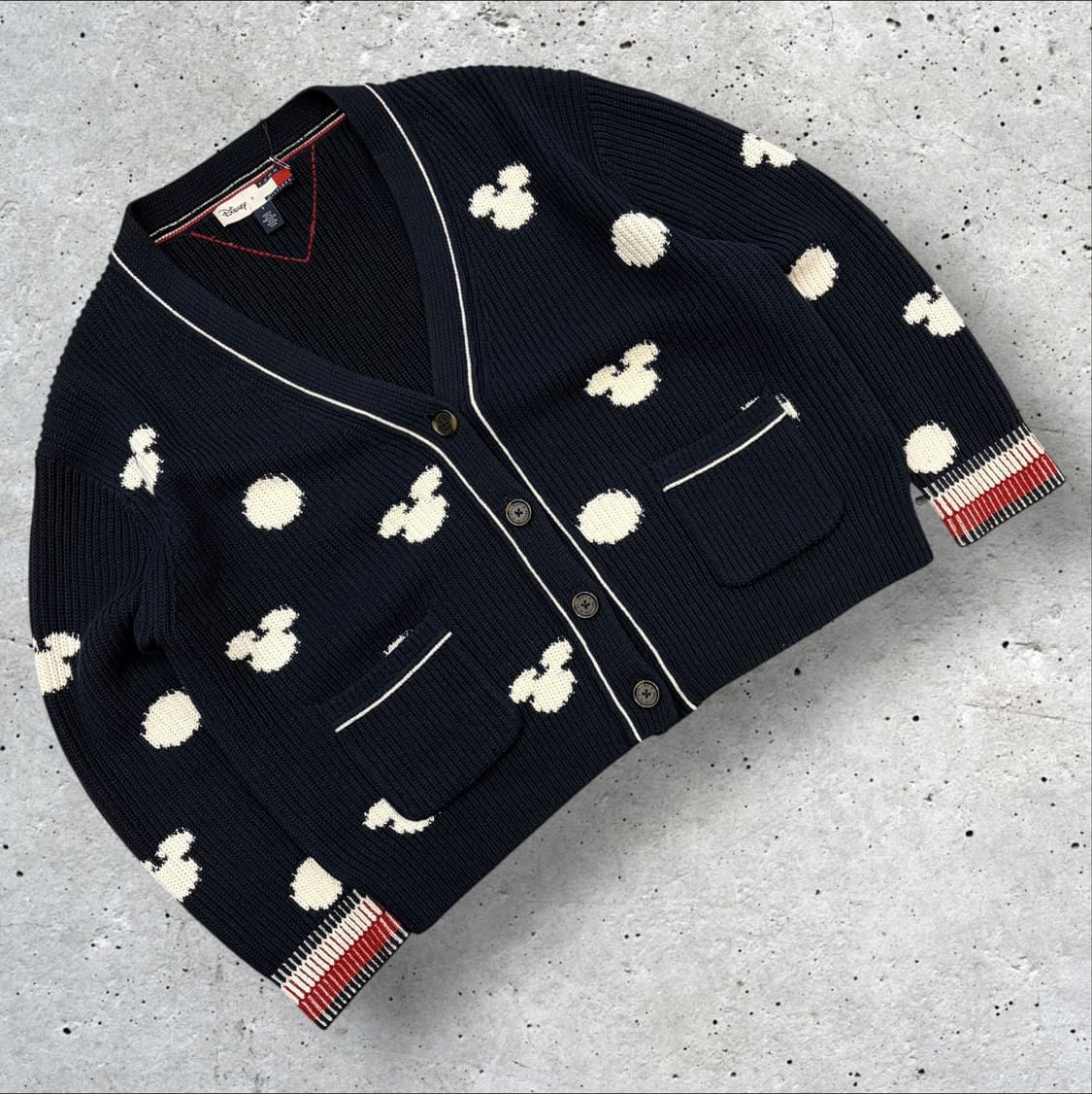 [S] 타미힐피거 x 디즈니 미키마우스 가디건 네이비 B691 상품이미지1