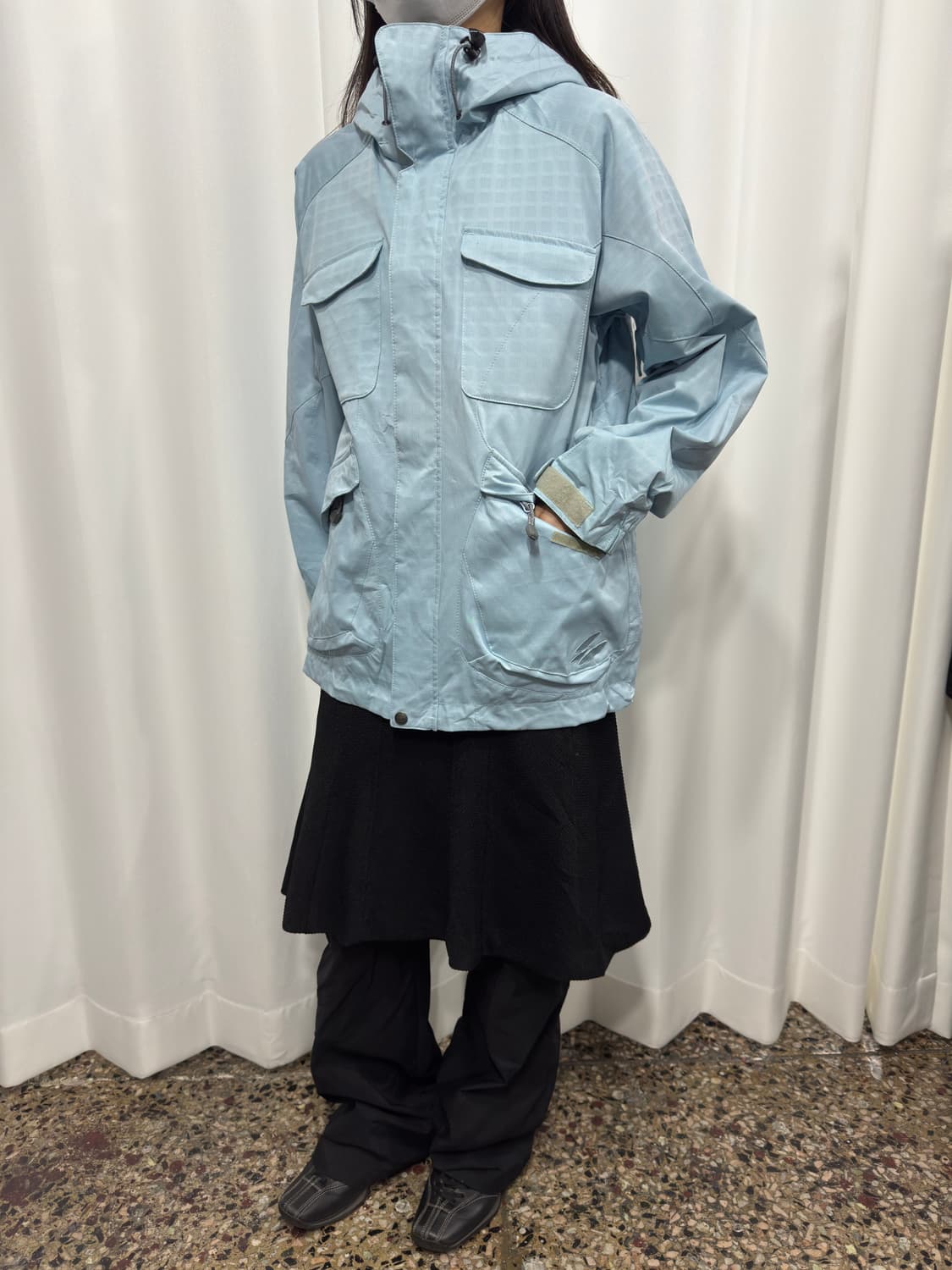 estivo soft blue hood jacket 상품이미지3