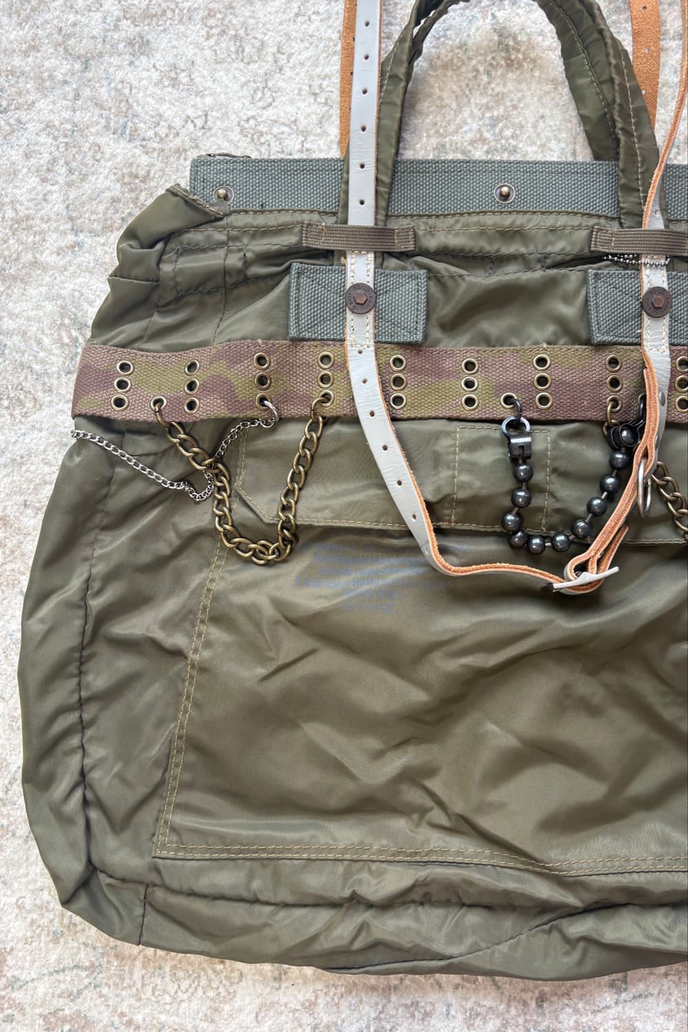 E.T.P. JEANS DEPT. Military Nylon Bag 상품이미지5