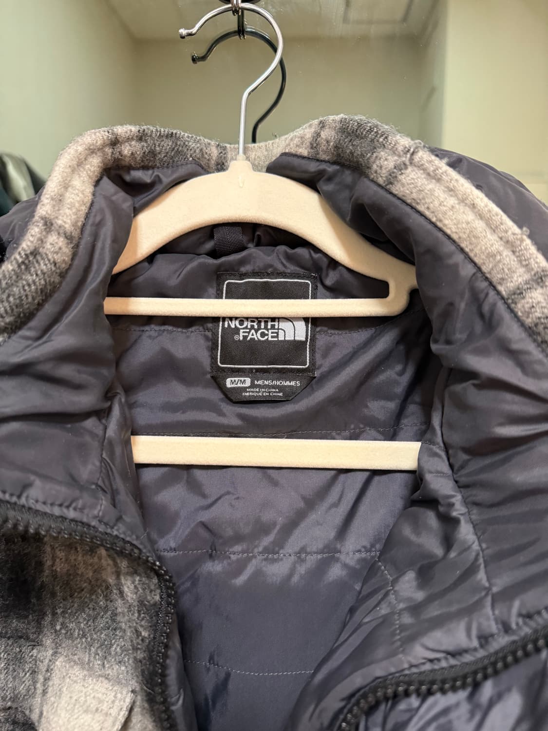 노스페이스 체크 패턴 반코트 상품이미지3