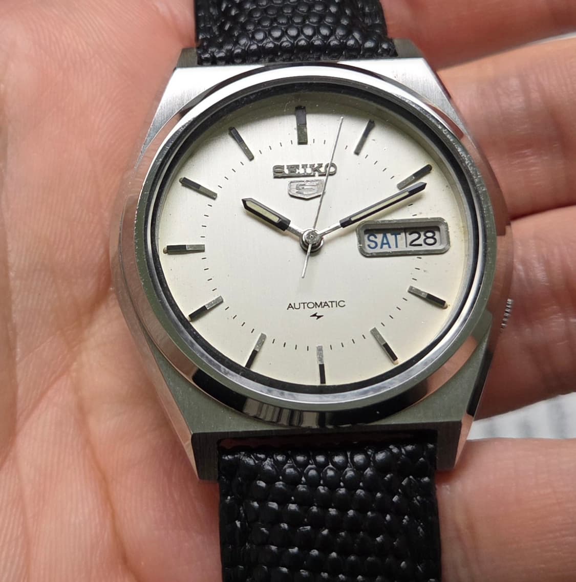 레어] 빈티지 세이코 오리지널 화이트린넨판 각러그 7009 오토매틱  상품이미지9