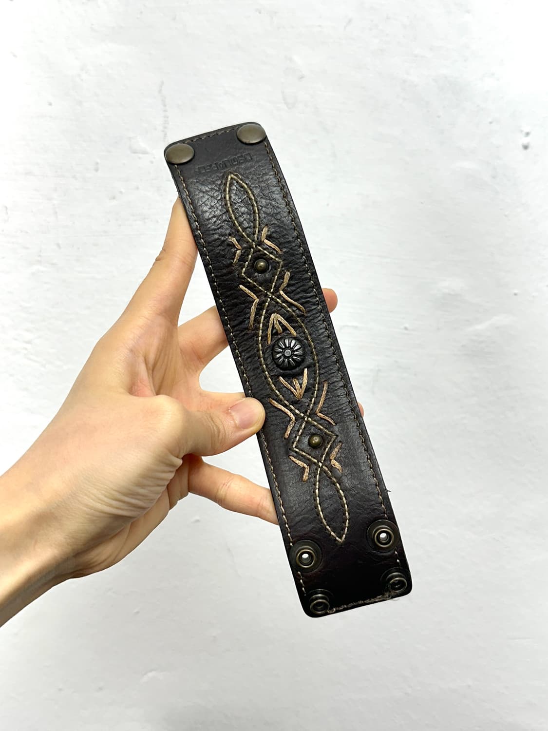 Dsquared2 Embroidered Western Leather Cu 상품이미지4