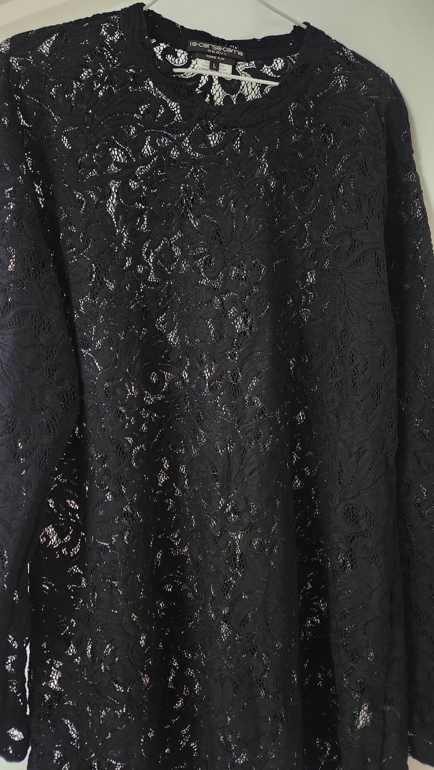 [L] 꼼데가르송 옴므 플러스 25ss 레이스 탑 상품이미지1