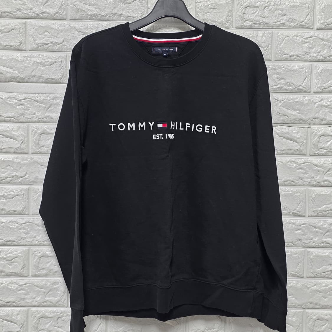택포_ 타미힐피거 블랙 맨투맨 XL 상품이미지1