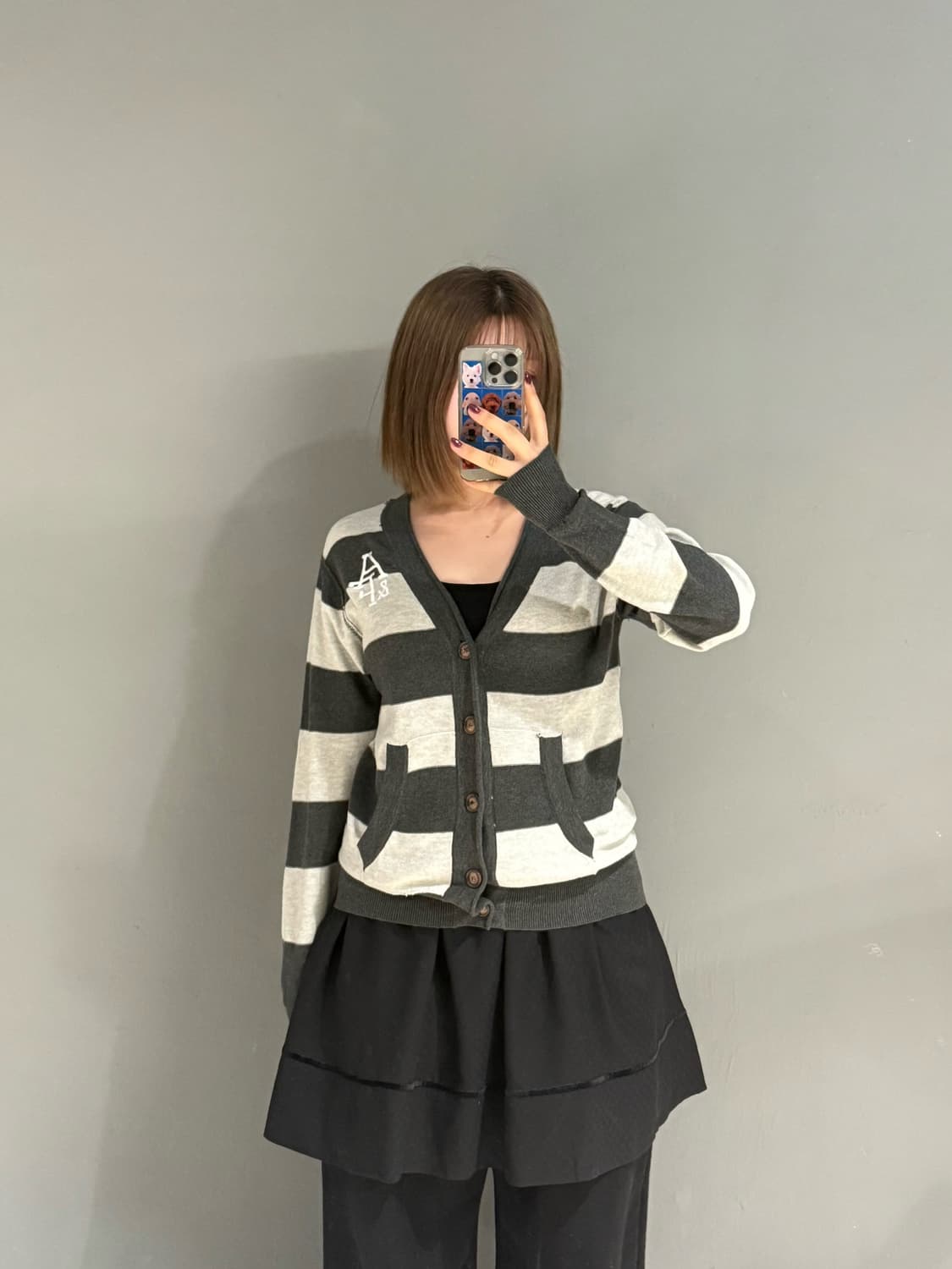 Abecrombie stripe pattern knit cardigan 상품이미지1