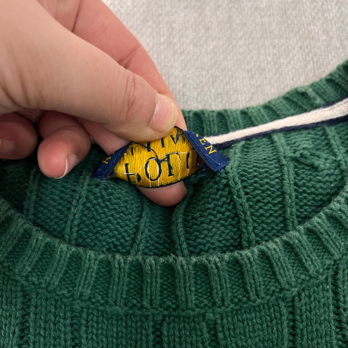 W 95 폴로랄프로렌 코튼 꽈배기 니트 상품이미지4