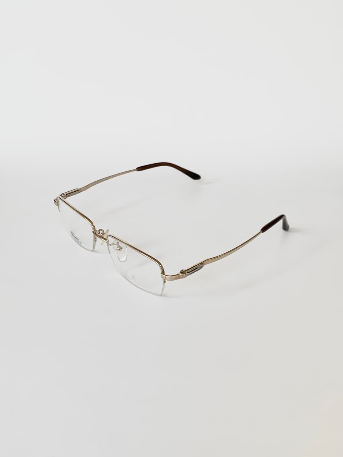 [픽키-578] 골드 반무테 남녀공용  안경테 상품이미지2
