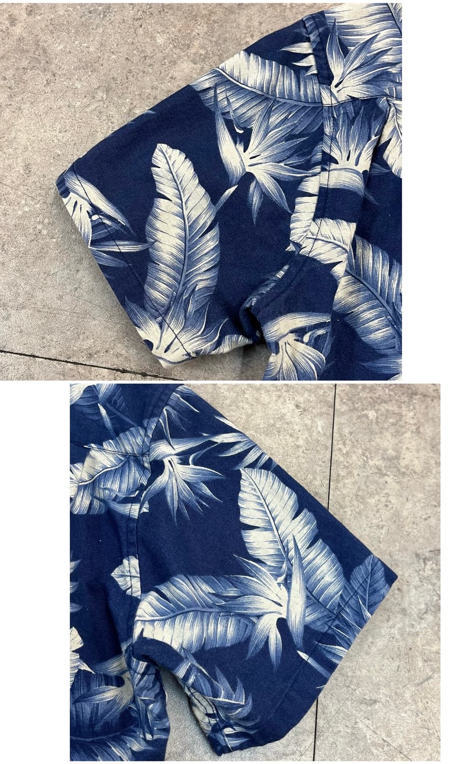 디아프바인 하와이안 반팔 셔츠 네이비 L #csz3509 상품이미지10