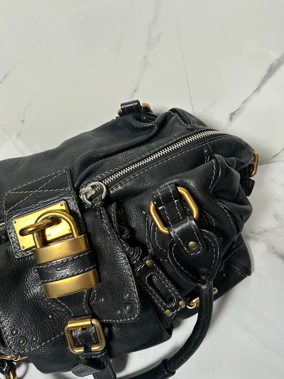 [A 정품] 끌로에 패딩턴 숄더백 블랙 라지 상품이미지4